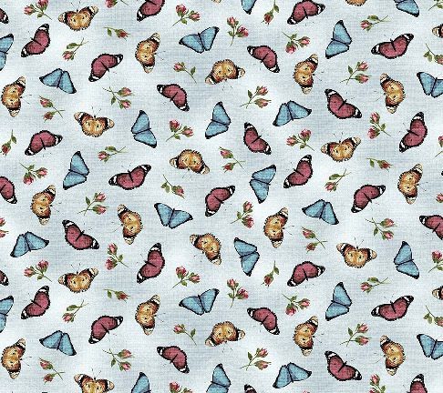 US-5173-18-003 Fragrant Roses - Butterfly blue