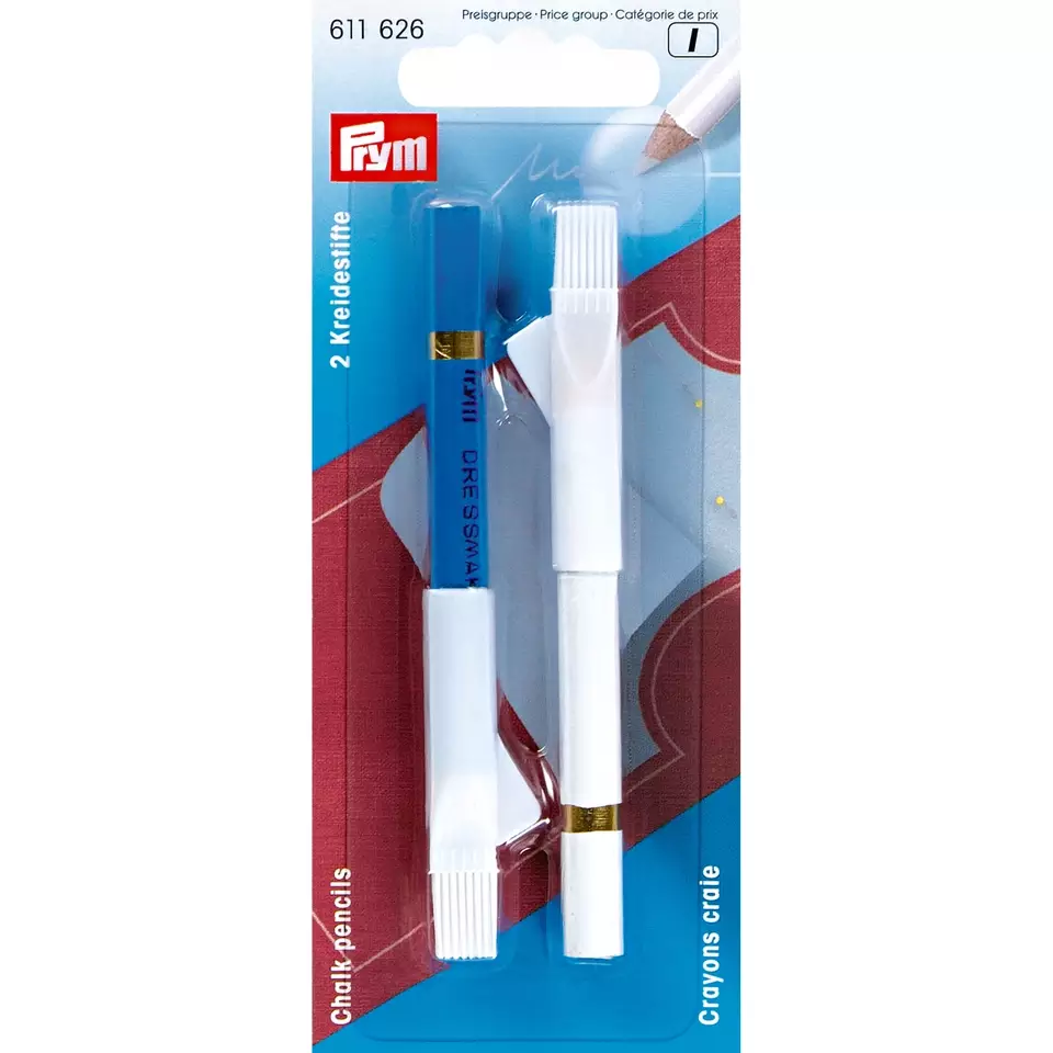 Kreidestift Schneiderkreidestifte mit Löschbürste 2er