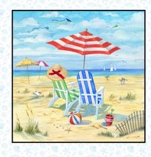BEACH VISTA, BLOCK Panel - Blue