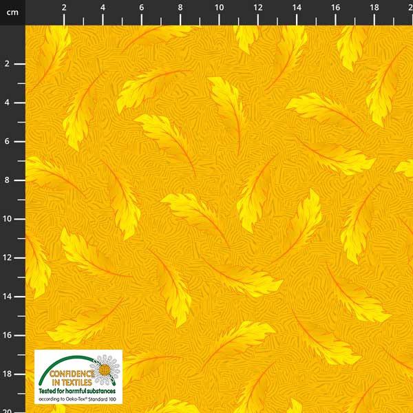 4501-433_l_2 Jungle Birdie - Blätter orange / gelb