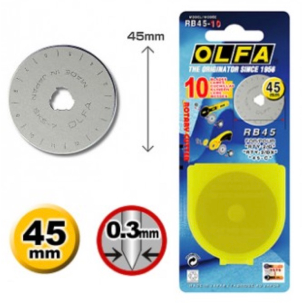 Ersatzklinge 45 mm, 10er Pack Olfa