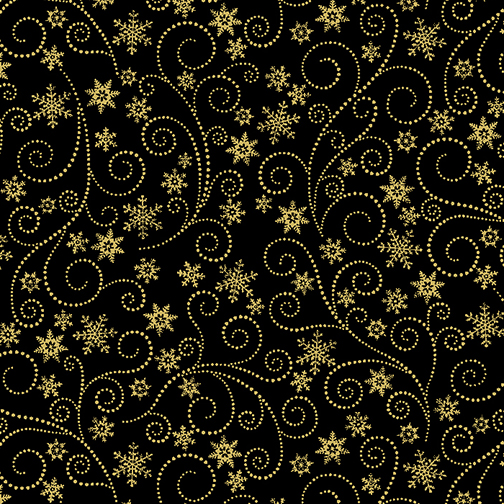 Winter Elegance Swirling Frost black