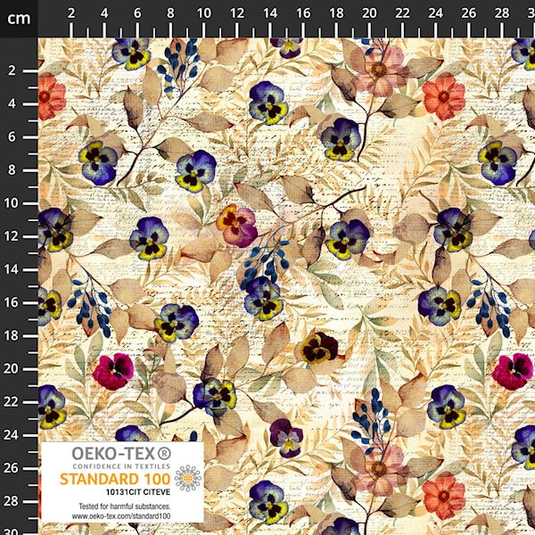 Wistful Blooms Violets multi