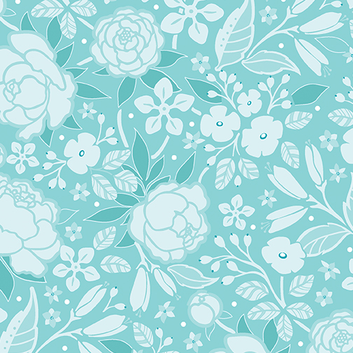 13511-24 Frolic, Silhouette Aqua