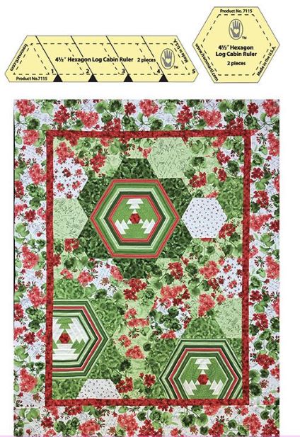 7115-hexie-log-cabin-ruler_1800x1800 Hexagon Log Cabin Template Set