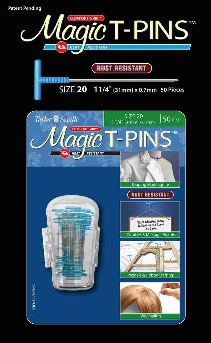 Magic T-Pins 0,7 mm Gr. 20 Magic T-Pins 0,7 mm Gr. 20