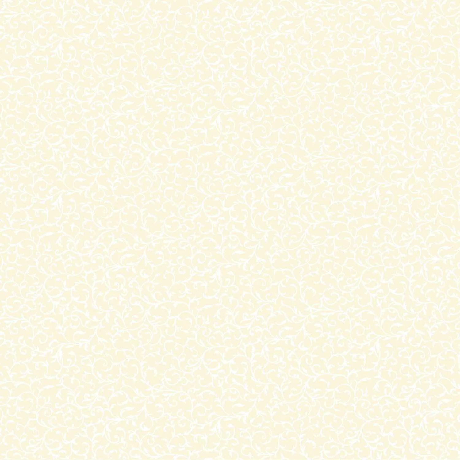 Essential Scroll white on cream