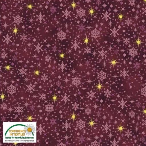 4598-020yle2TuOVhevKm Gold Shimmer snowflakes burgundy