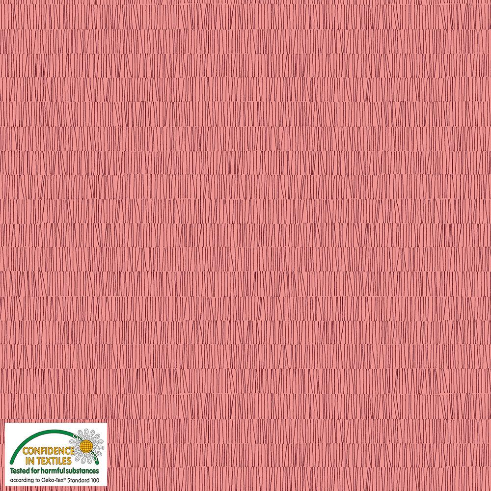 4518-023 Quilters Combination Strichzeilen auf Rosa