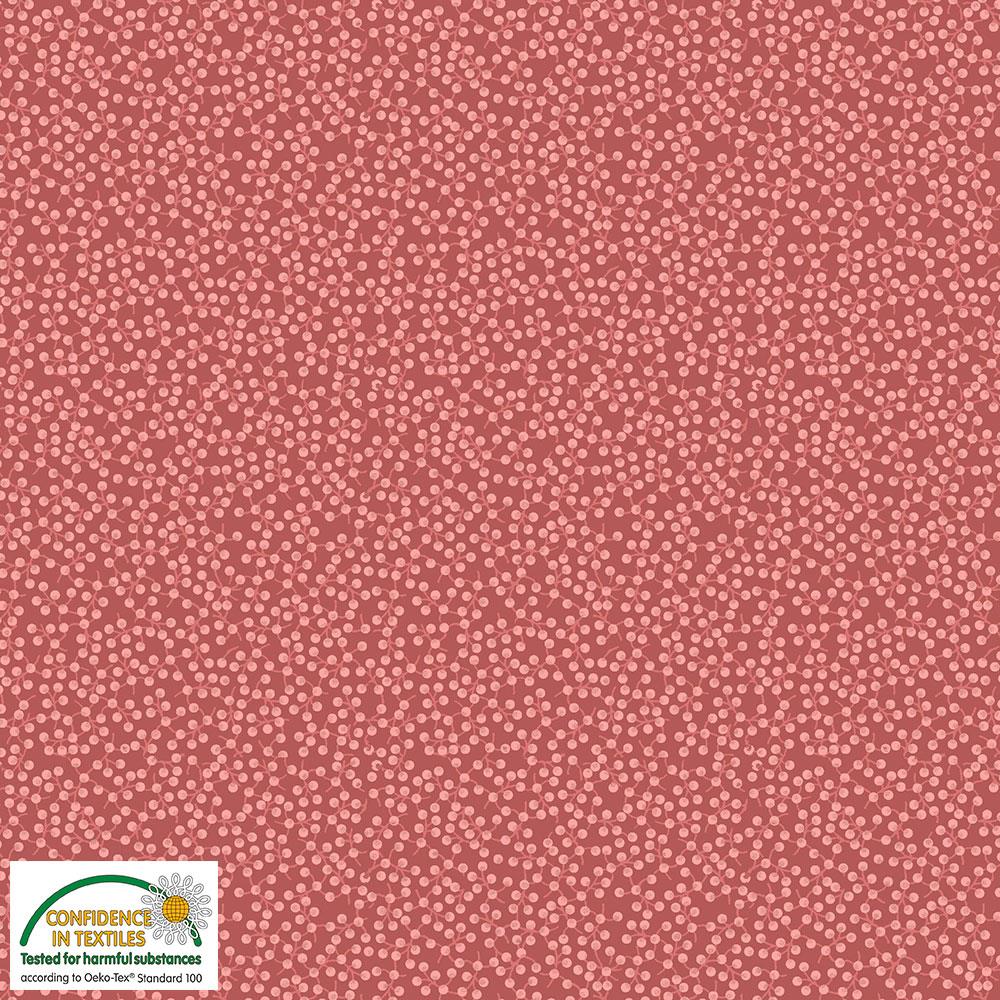 4518-016 Quilters Combination helle Punkte auf Himbeere
