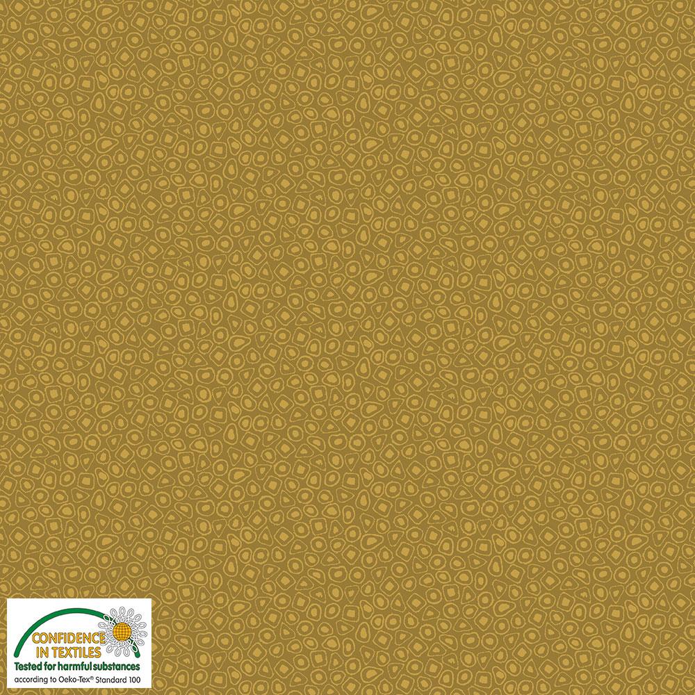 4518-011 Quilters Combination eingerahmte Tupfen auf Hellbraun