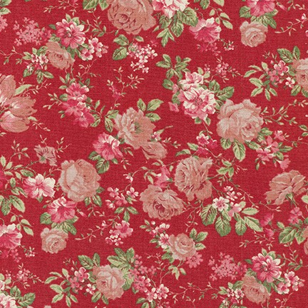 Cotton Flax Prints red Roses Cotton Flax Prints red Roses