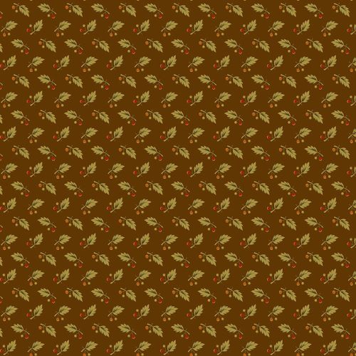 Acorn Harvest - Leaves on dark brown