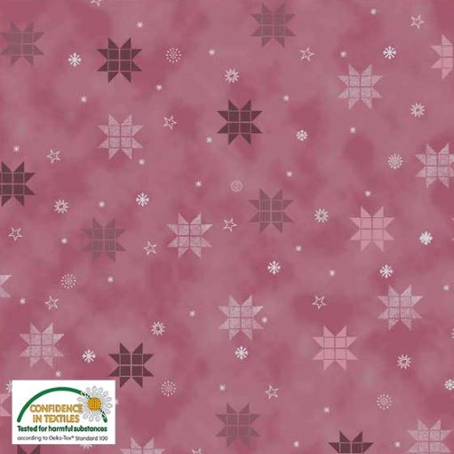 4598-423 Christmas is near - Stars dusky pink