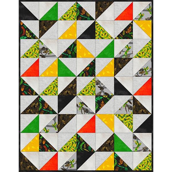 Q-2256_l Jungle Birdie - Blätter bunt