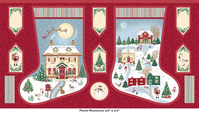 Country Christmas Stocking Multi