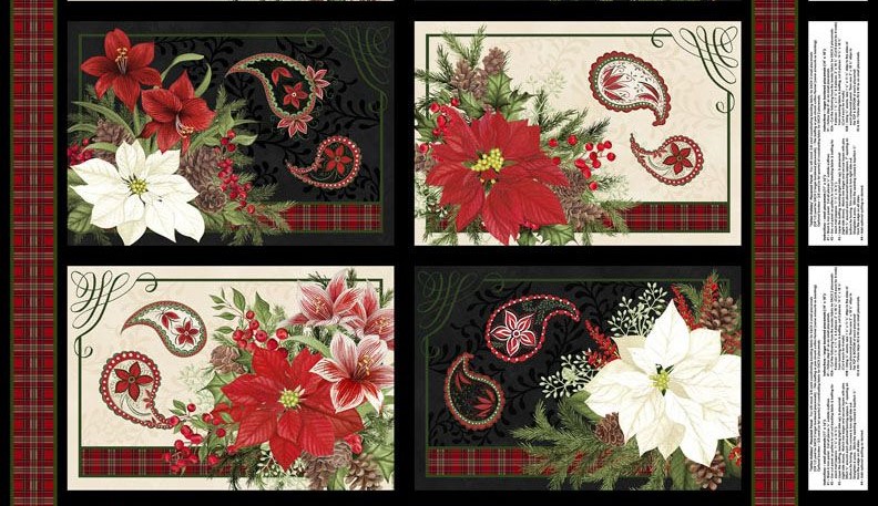 Tartan Holiday - Placemat Panel  Tartan Holiday - Placemat Panel