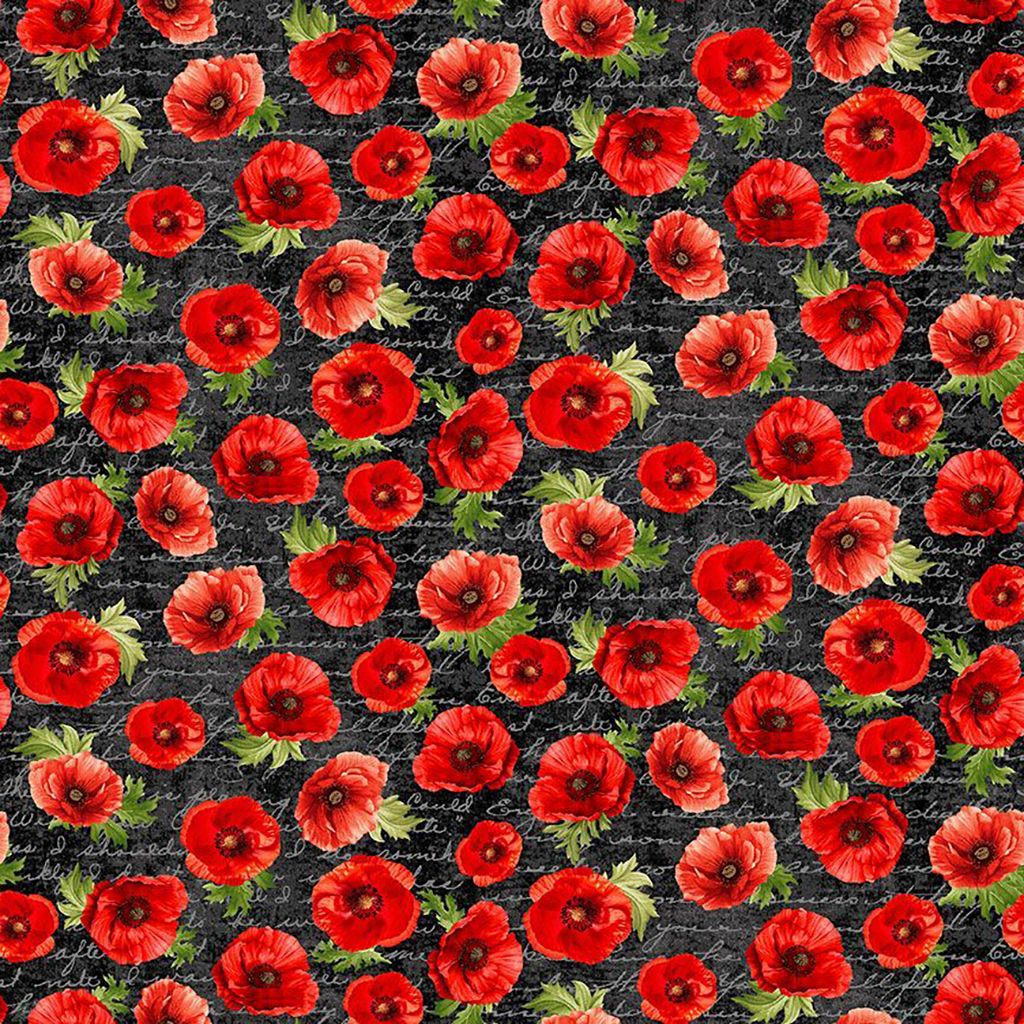 Poppies on script