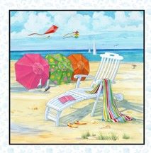 BEACH VISTA, BLOCK Panel - Blue