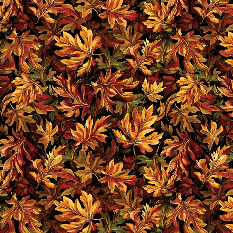 Autumn Cats, Leaves of Autumn Black/Spice