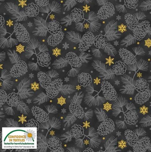 Gold Shimmer, pinecone grey