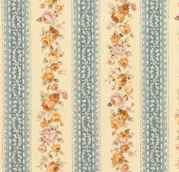 Rosenborde_blau4523-509 Rosen Bordüre blue