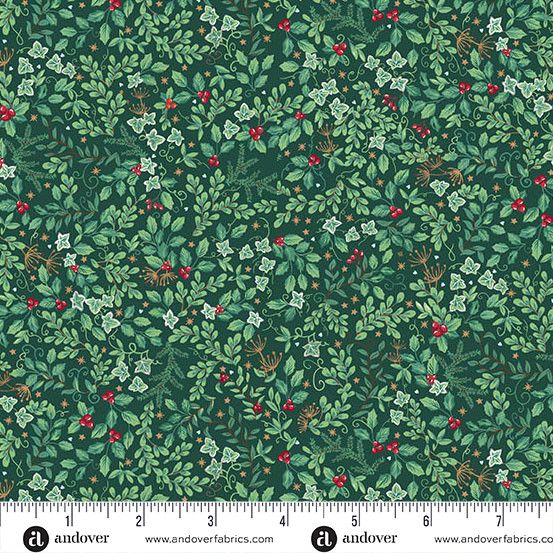 Country Christmas Evergreen Green