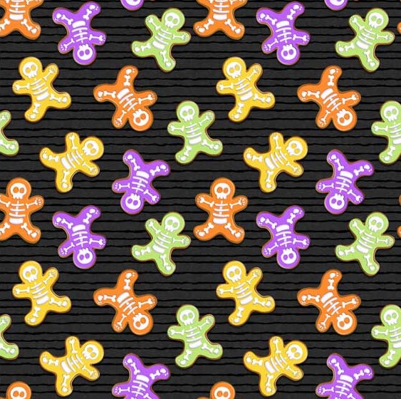 Glow Ghosts - colorful skeleton