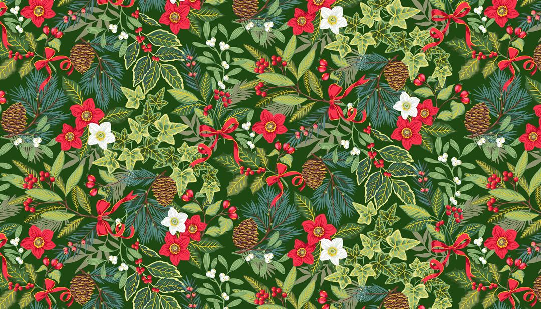2242_G_Yuletide-Foliage Yuletide Foliage green