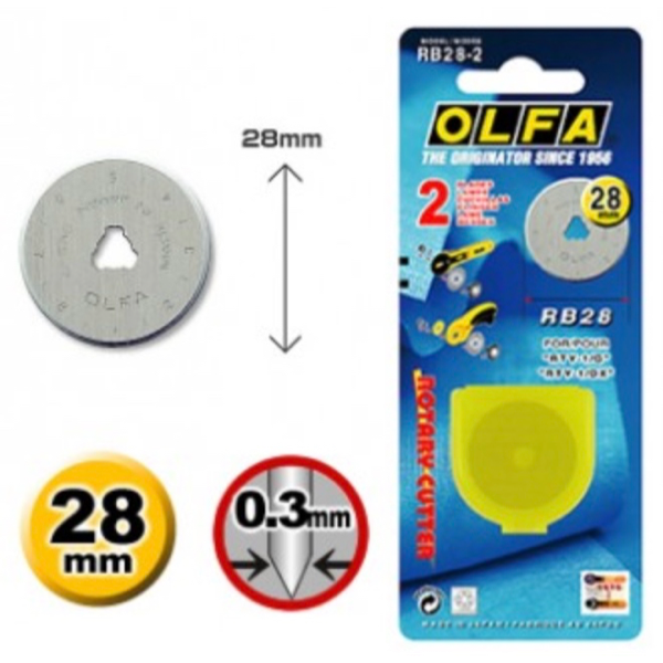 Cutter_28mm_Ersatz Ersatzklingen für OLFA-Rollschneider 28 mm