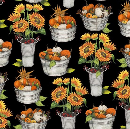 b_4802-314 Fall Delight - Pumpkin and Sunflower