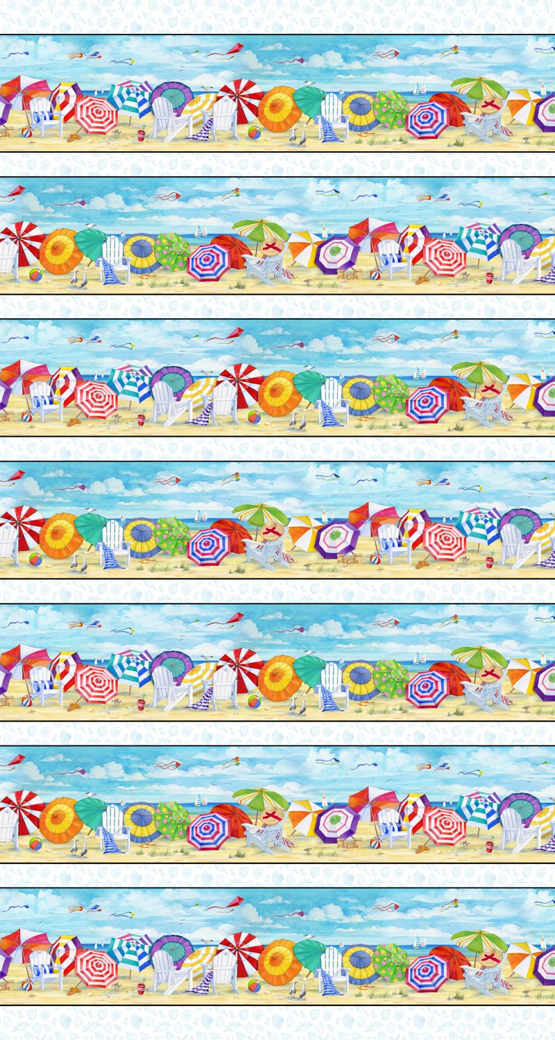 BEACH VISTA, BORDER Stripe - Blue