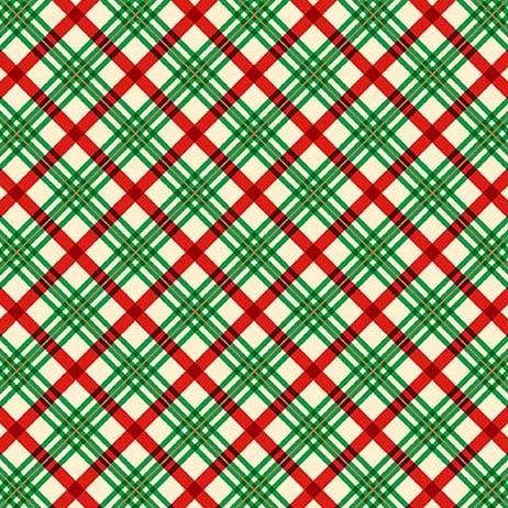 cm9636_green Vintage Holidays - Plaid