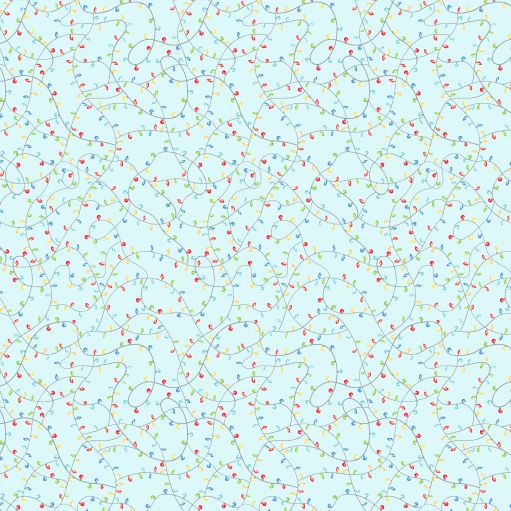 Snow Day Twinkle Lights Ice Blue