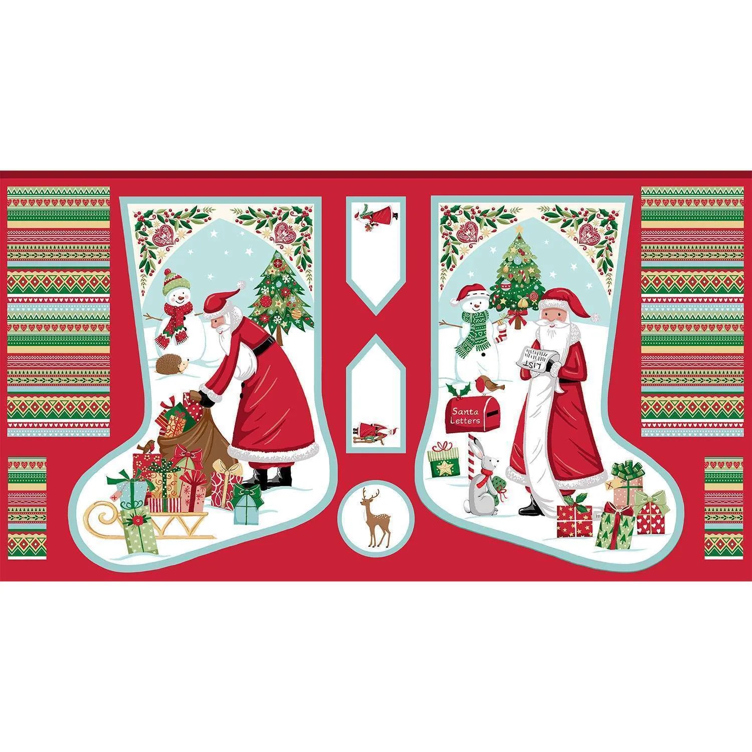 Dear Santa Stocking Panel