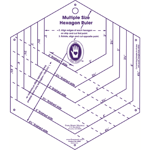 a_8060-Hexagon-Ruler-how-to-sm Hexagon Ruler 6 Größen