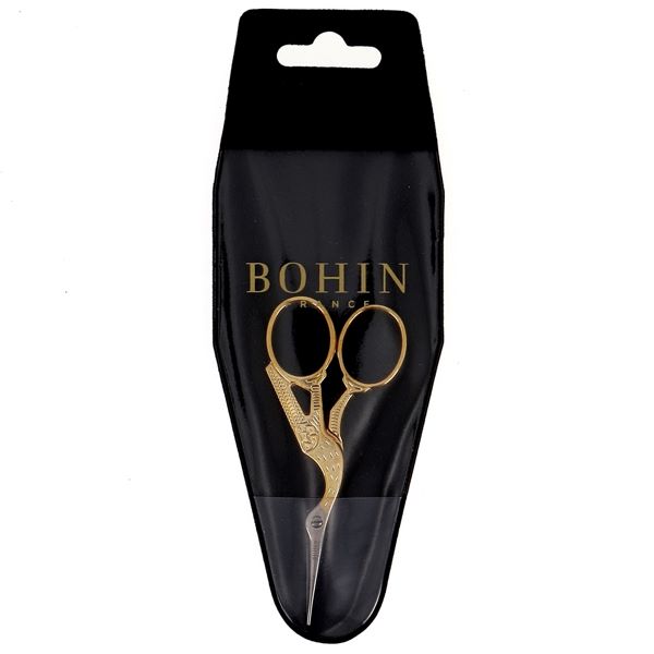 EMBROIDERY SCISSORS Stork - gold 9 cm