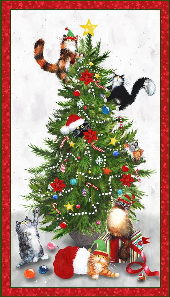 Meowy Christmas Panel